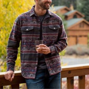 Faherty Brand - Shirt Jacket - DGF Aztec Pattern - Medium